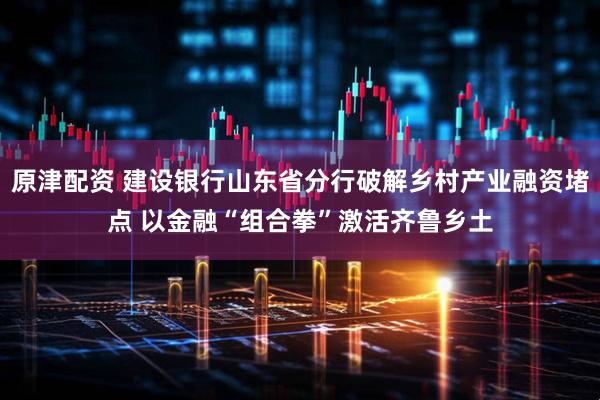 原津配资 建设银行山东省分行破解乡村产业融资堵点 以金融“组合拳”激活齐鲁乡土